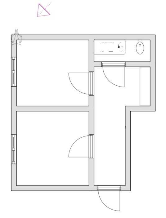 2-izbový byt, 43m2, Južná Tr., Košice